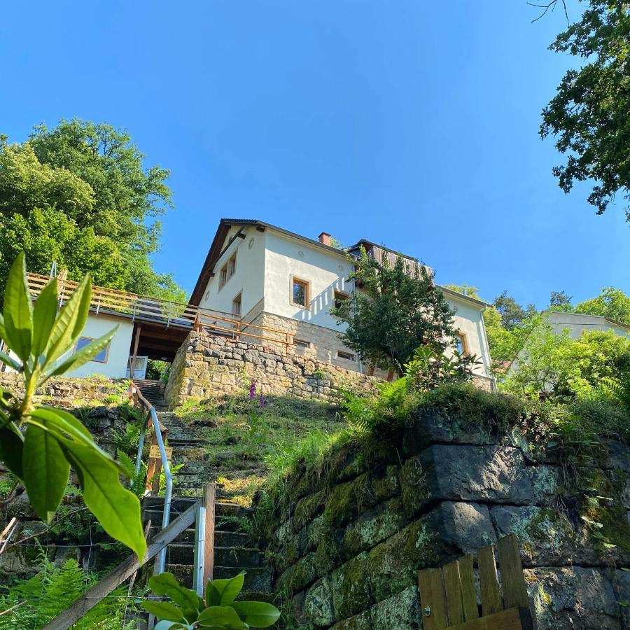 Luxusboofe - Ferienhaus Am Lilienstein Konigstein an der Elbe Exterior photo